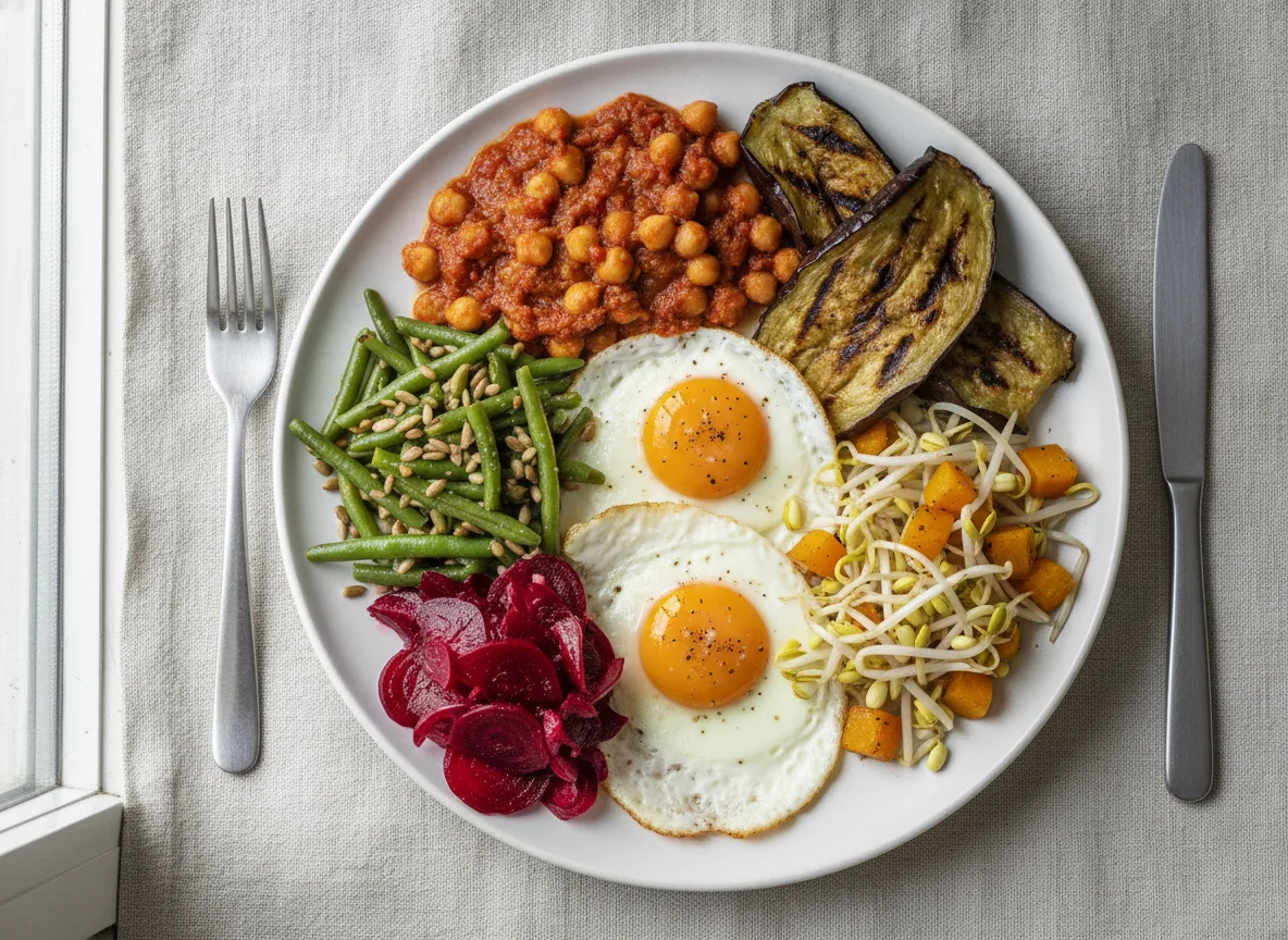 Mixed Vegetable and Egg Platter photo