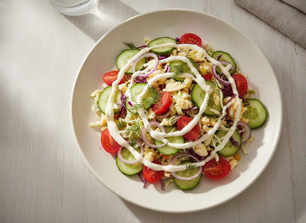Mixed Vegetable and Egg Salad photo