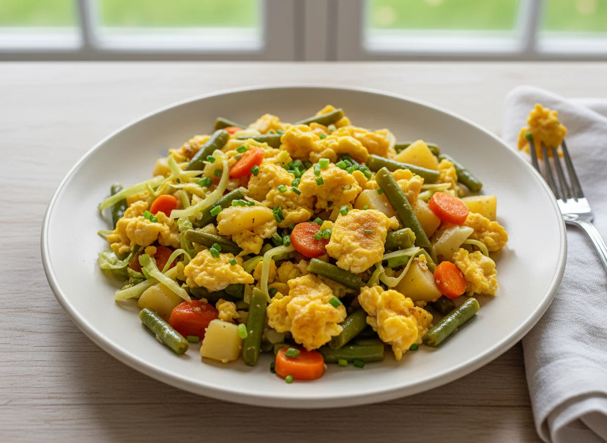 Mixed Vegetable and Egg Scramble photo