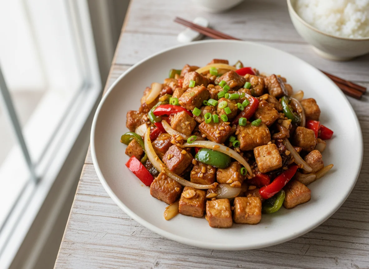 Mixed Vegetable and Meat Stir-fry photo