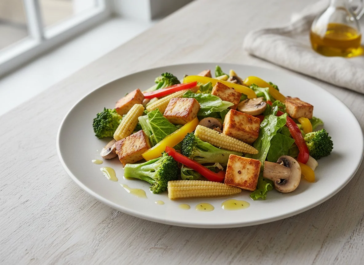 Mixed Vegetable and Paneer Salad photo