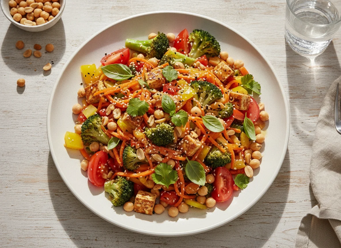 Mixed Vegetable and Peanut Salad photo