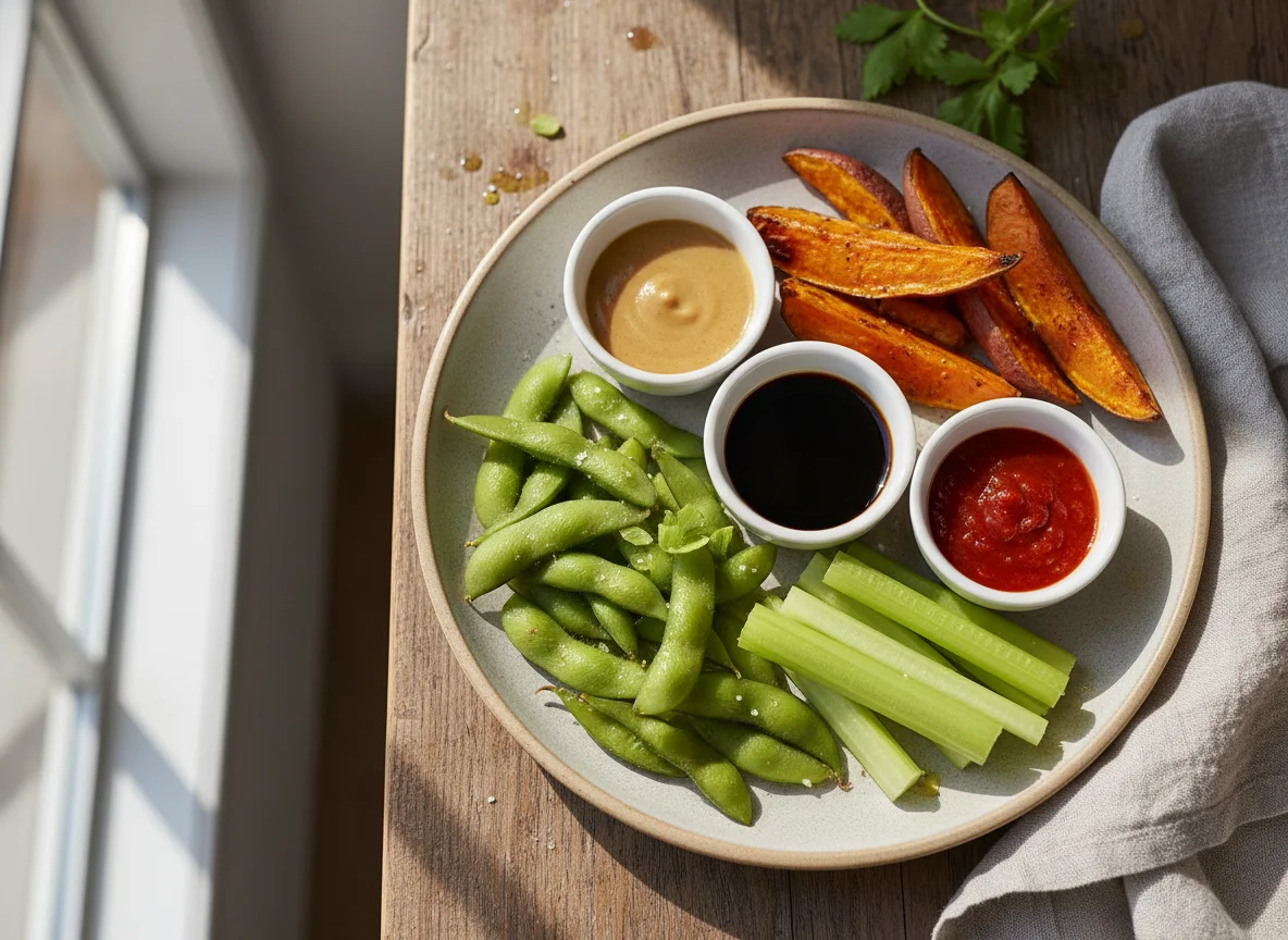 Mixed Vegetable Plate with Sweet Potato photo