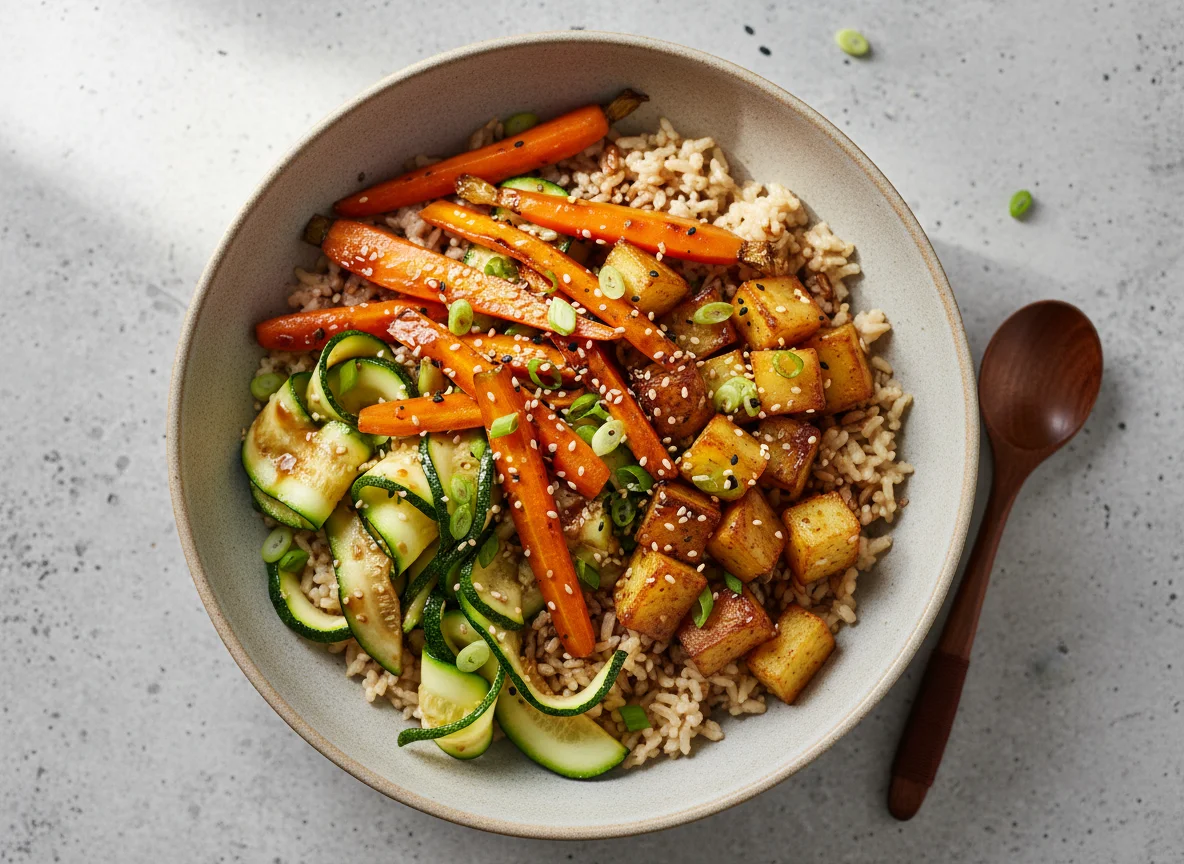 Mixed Vegetable Rice Bowl photo