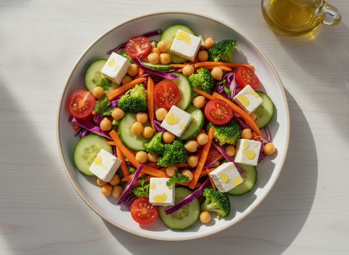 Mixed Vegetable Salad with Paneer photo