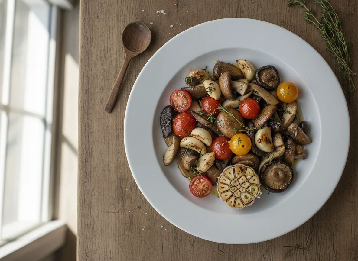 Mixed Vegetables and Garlic photo