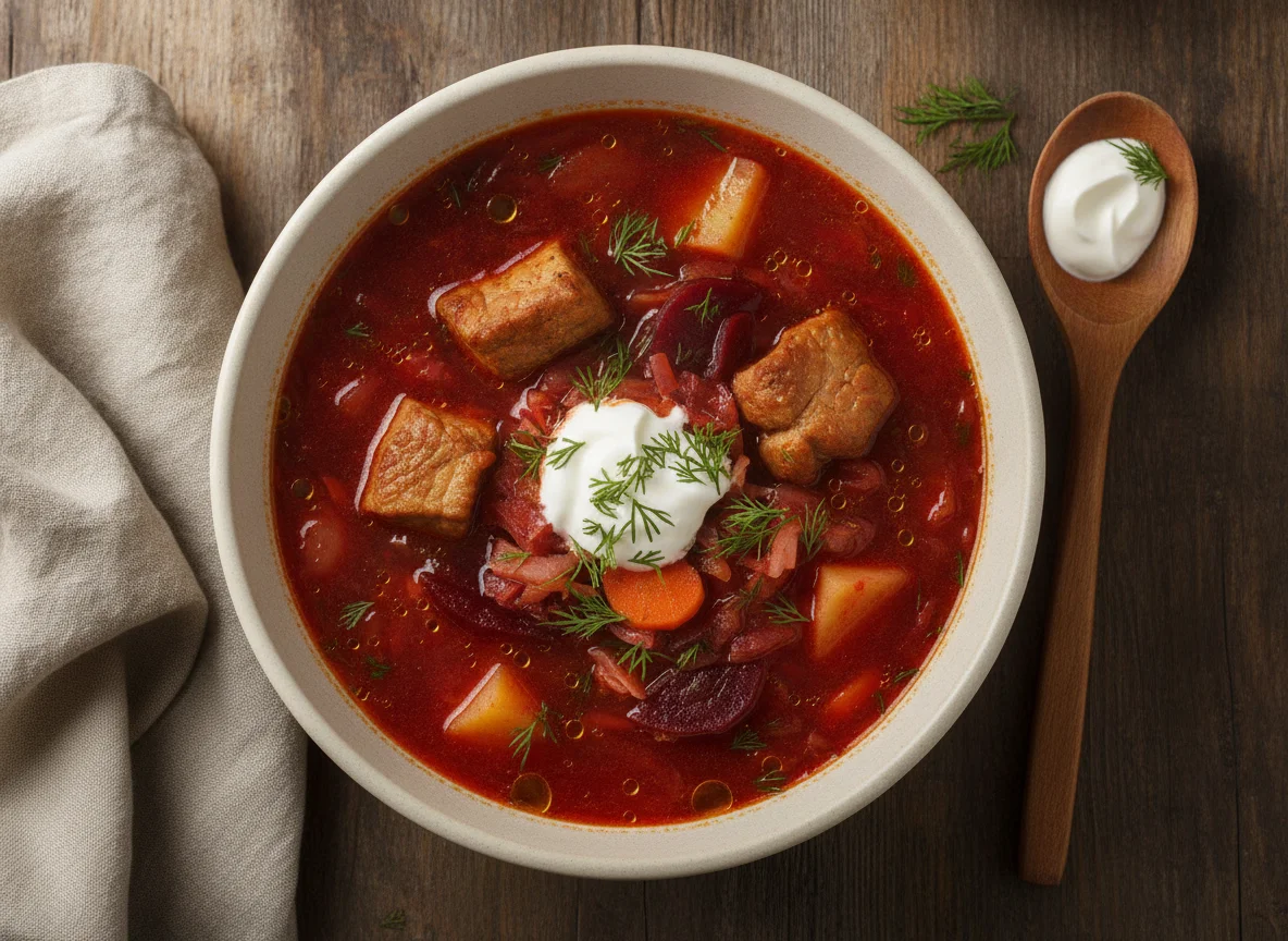 Moldovan Borscht with Pork photo