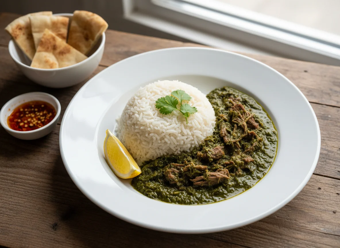 Molokhia with Rice and Meat photo