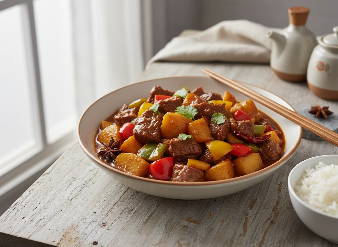 Mongolian Beef and Potato Stew photo