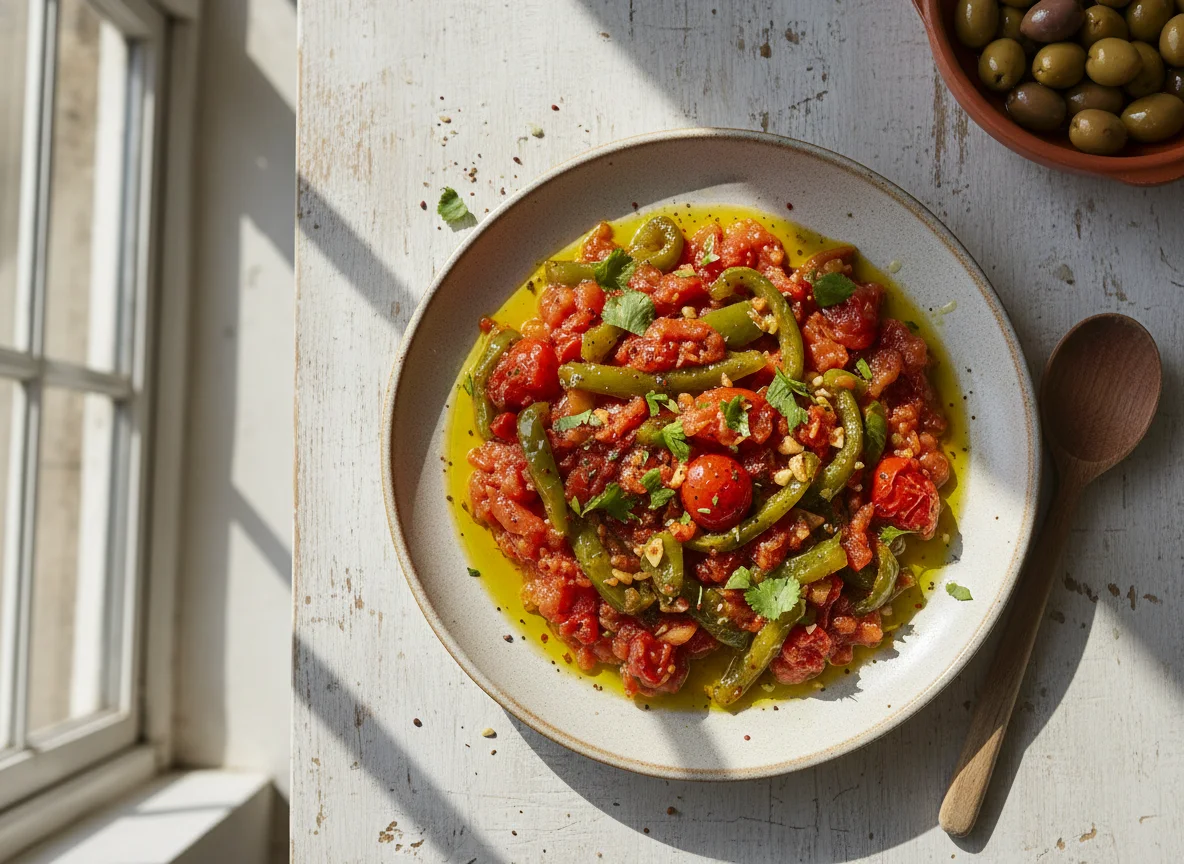Moroccan Cooked Salad (Zaalouk-style) photo