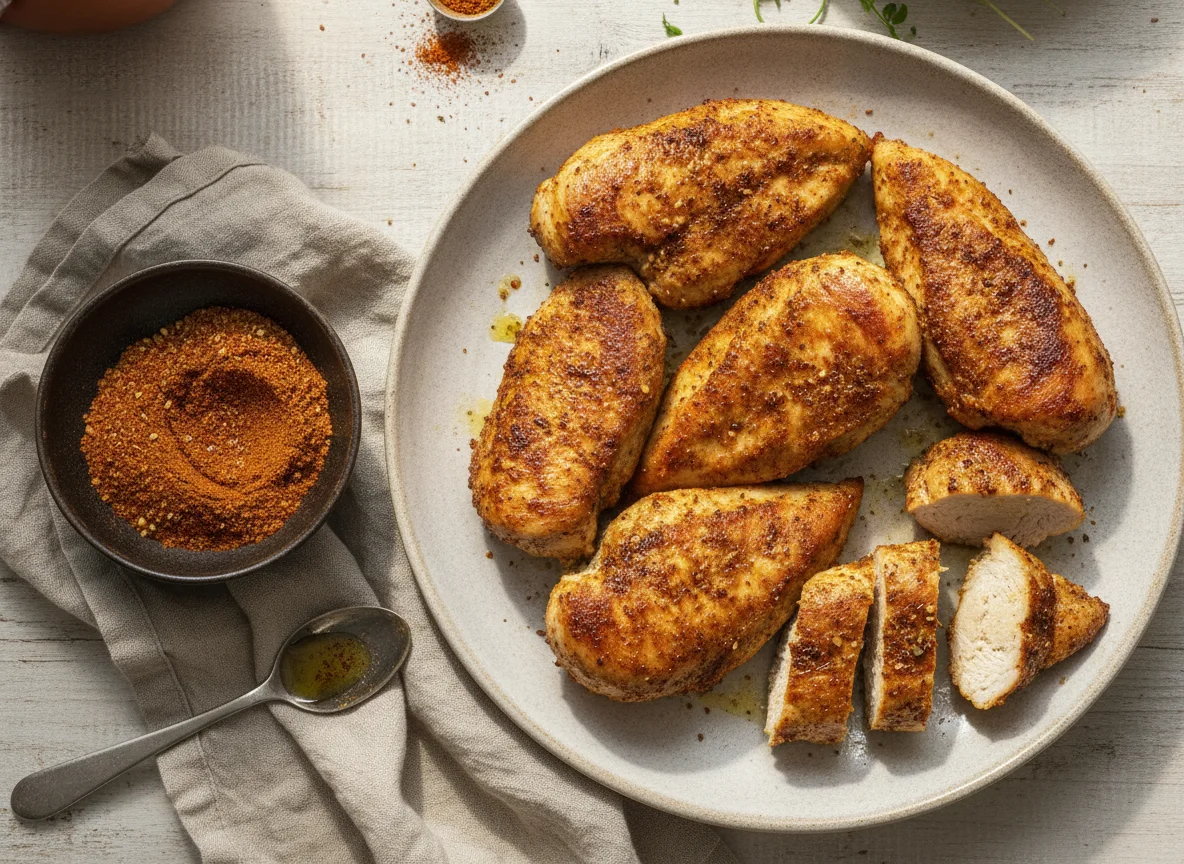 Moroccan Spiced Chicken Breast Pieces photo