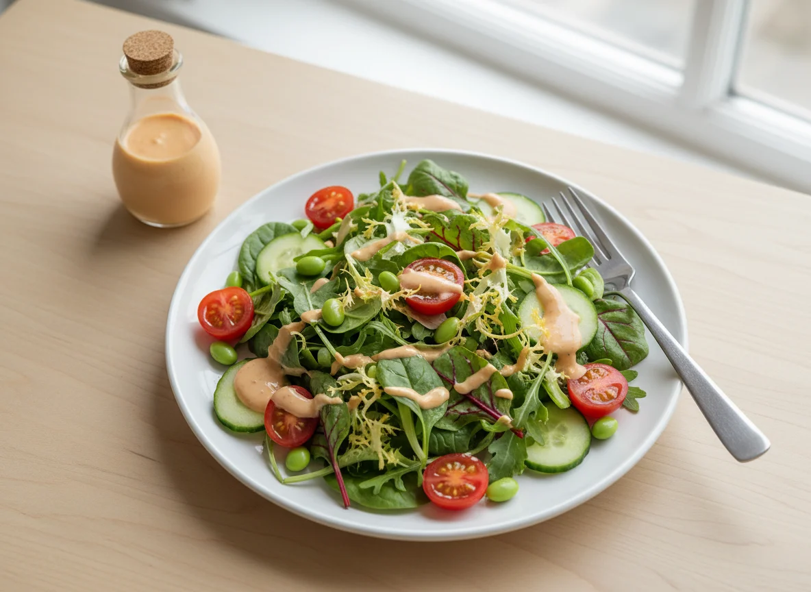 Morrisons Bistro Style Salad with French-style dressing photo