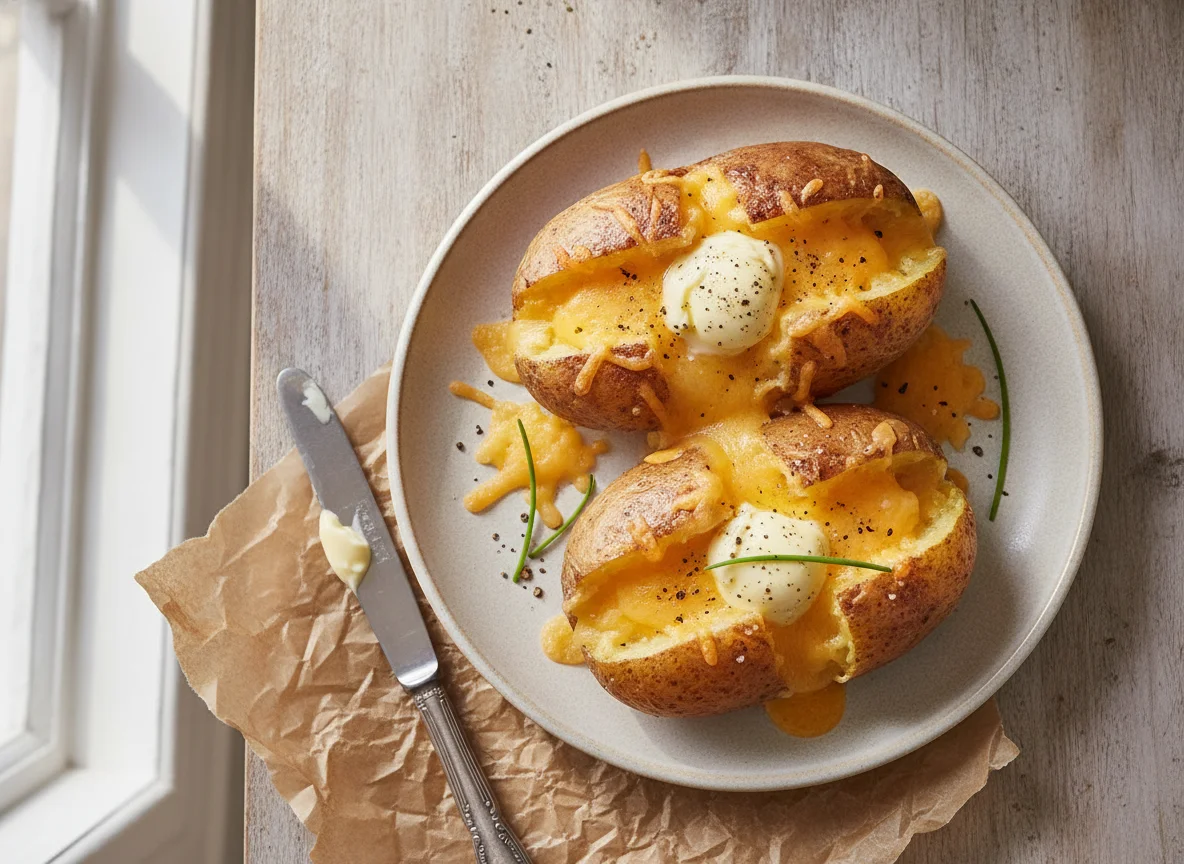 M&S Cheesy Jacket Potatoes photo