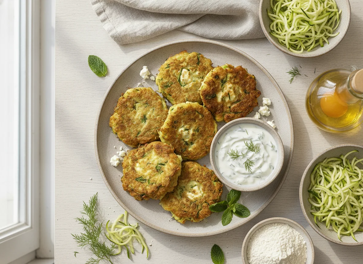 Mücver (Turkish Zucchini Fritter) photo
