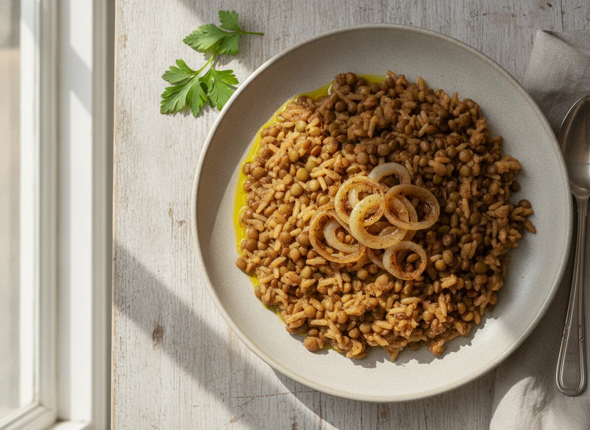 Mujadara (Lentils and Rice) photo