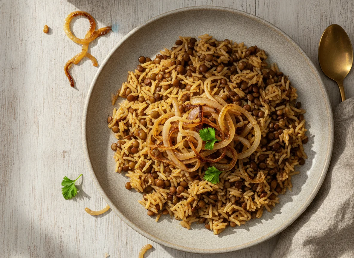 Mujadara (Rice and Lentils) photo