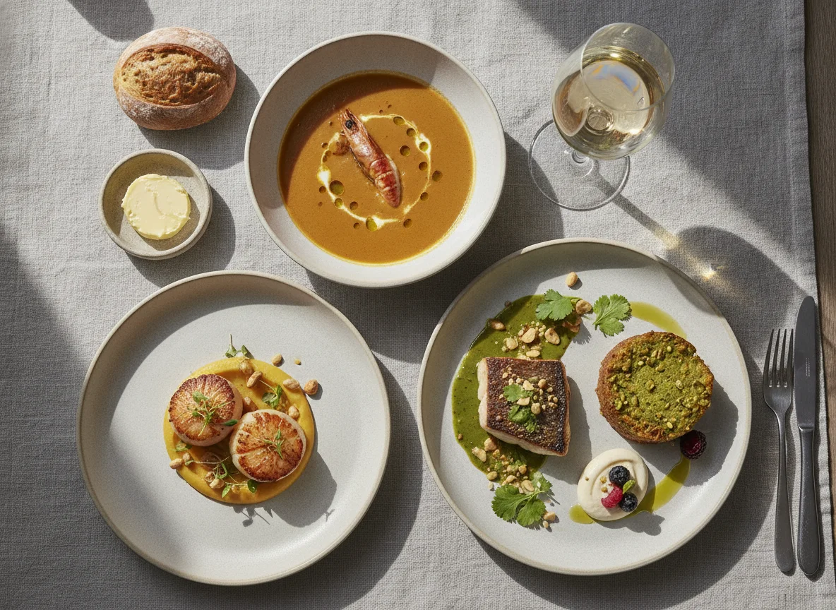 Multi-course tasting menu photo