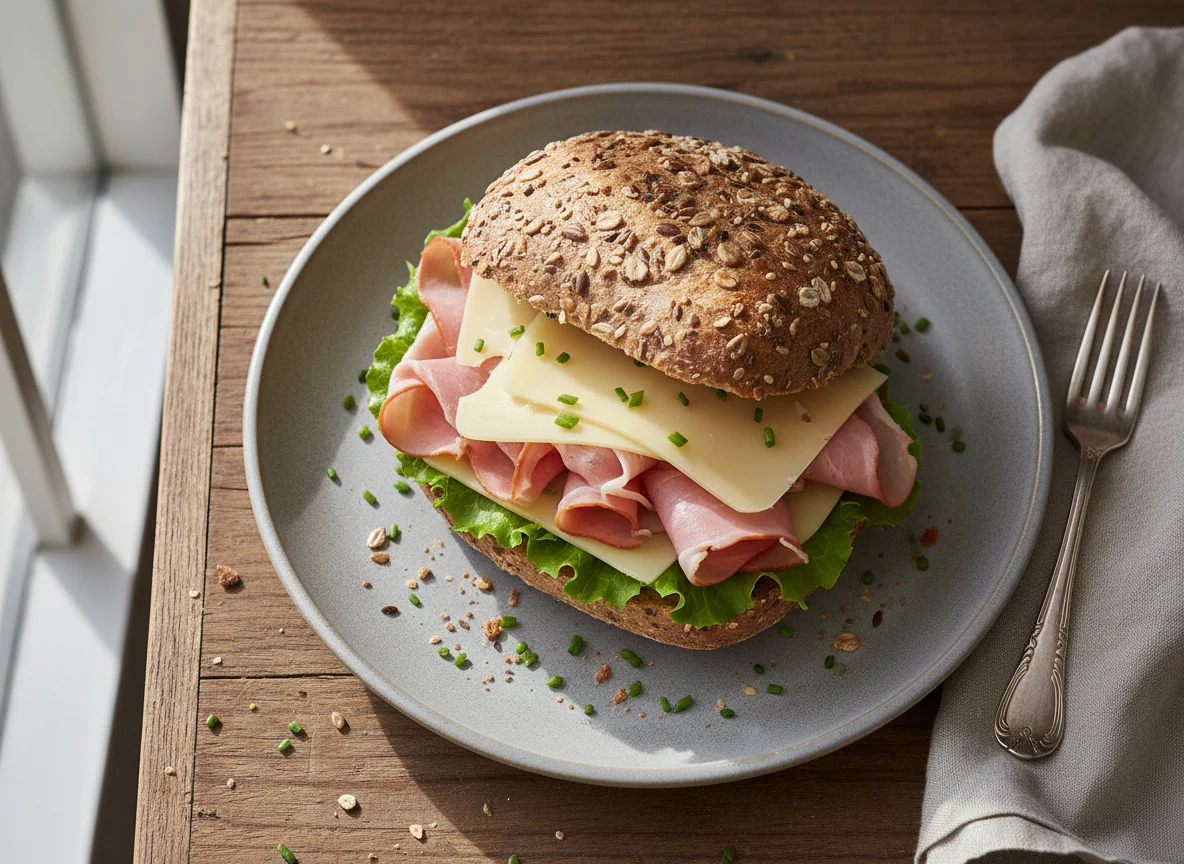 Multigrain Ham and Cheese Roll photo