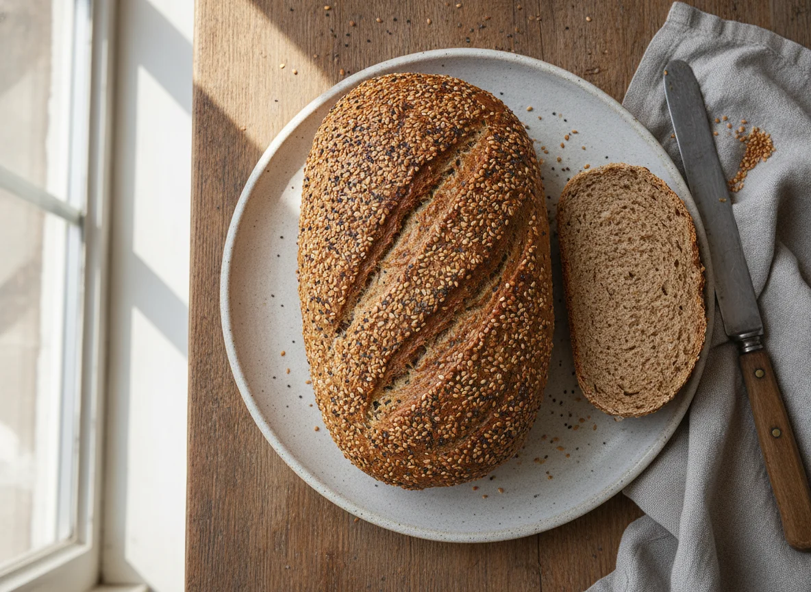 Multigrain Seeded Bread Loaf photo