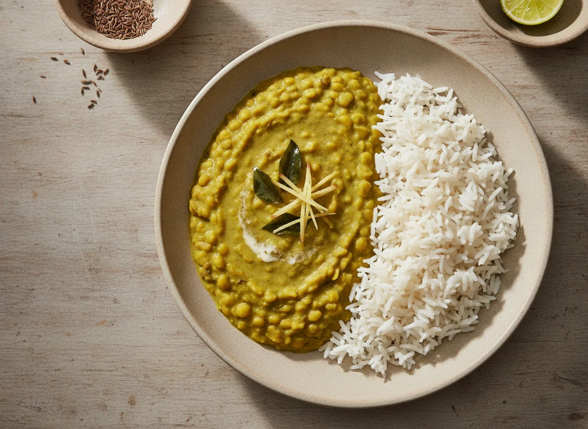 Mung Bean Dal with Basmati Rice photo