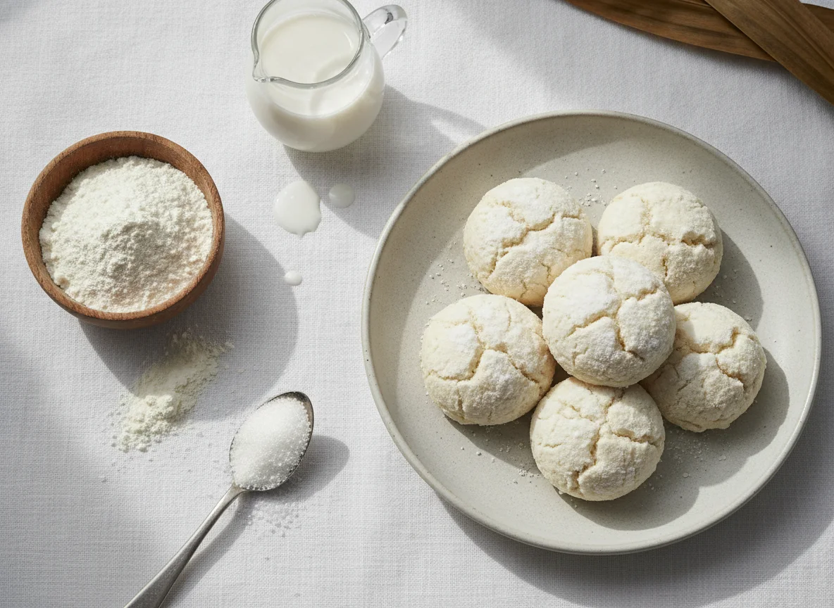 Mung Bean Flour Cookies (Kuih Bangkit) photo