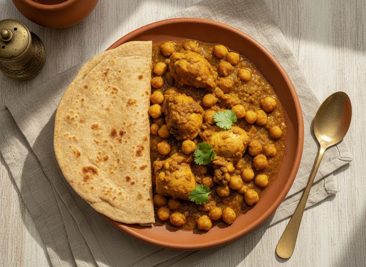Murgh Cholay with Paratha photo