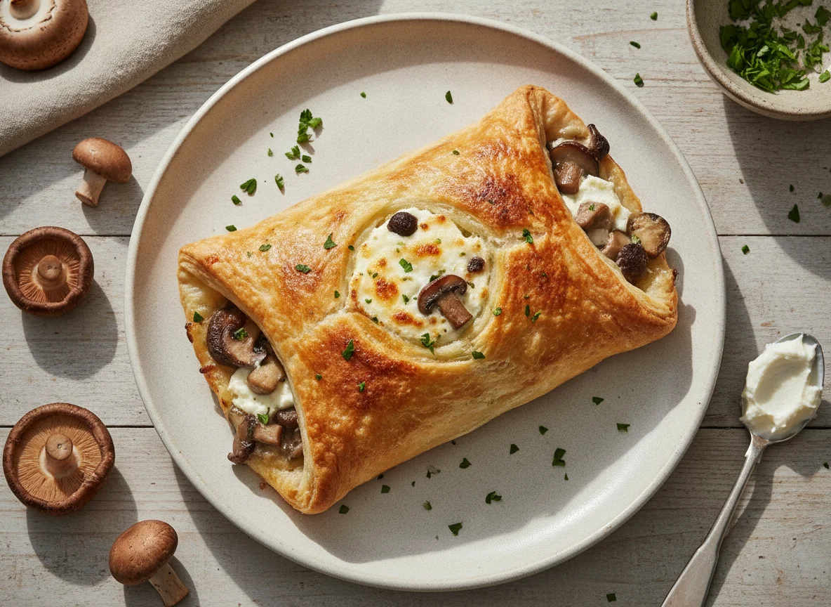 Mushroom and Cheese Pastry photo