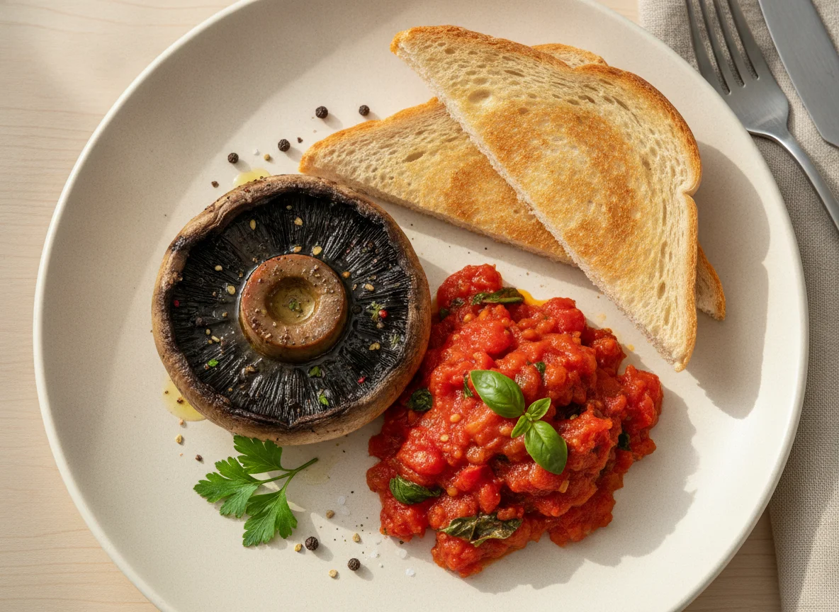 Mushroom and Tomato Breakfast photo