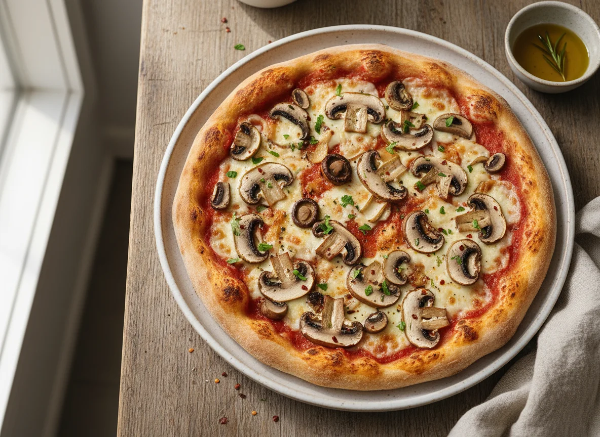 Mushroom Pizza photo