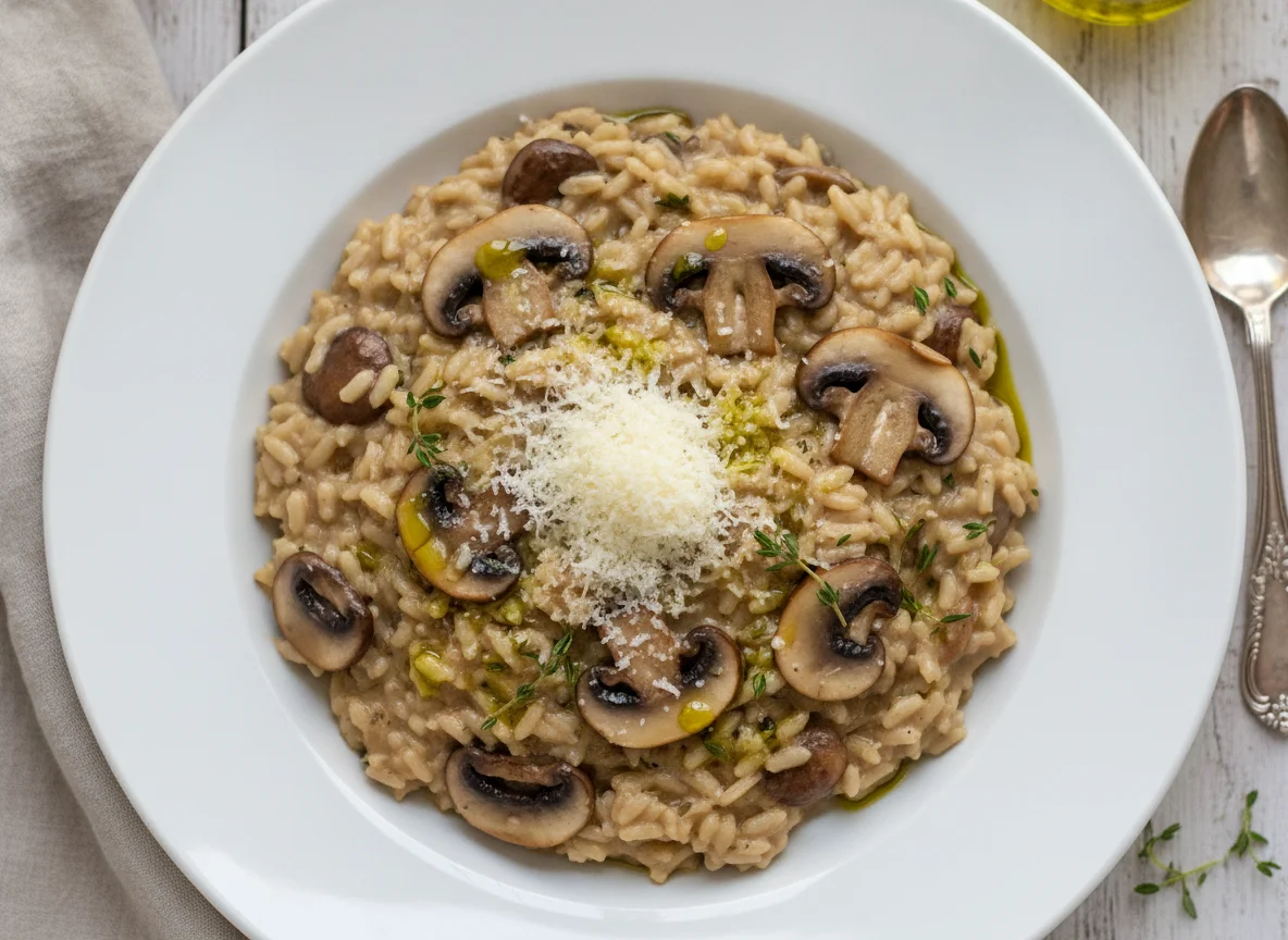 Mushroom Risotto with Parmesan photo