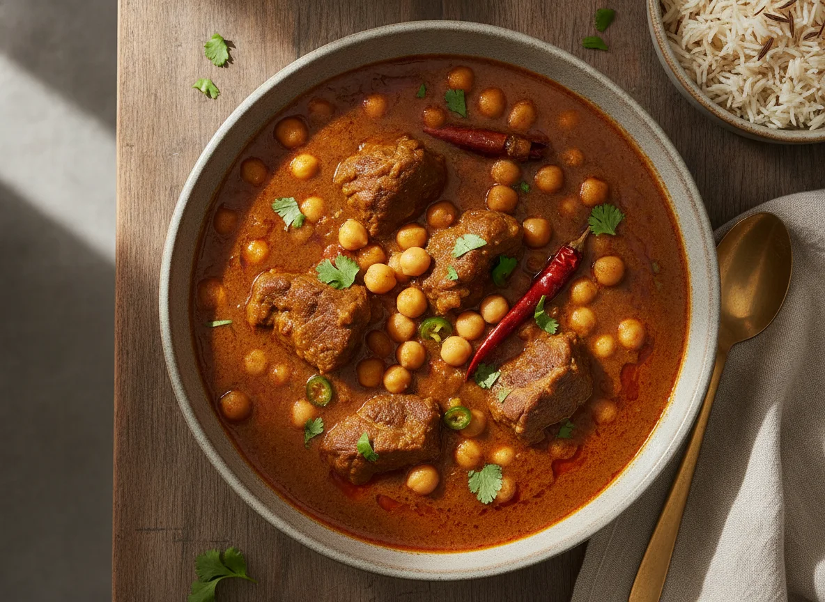 Mutton/Beef Curry with Chickpeas photo