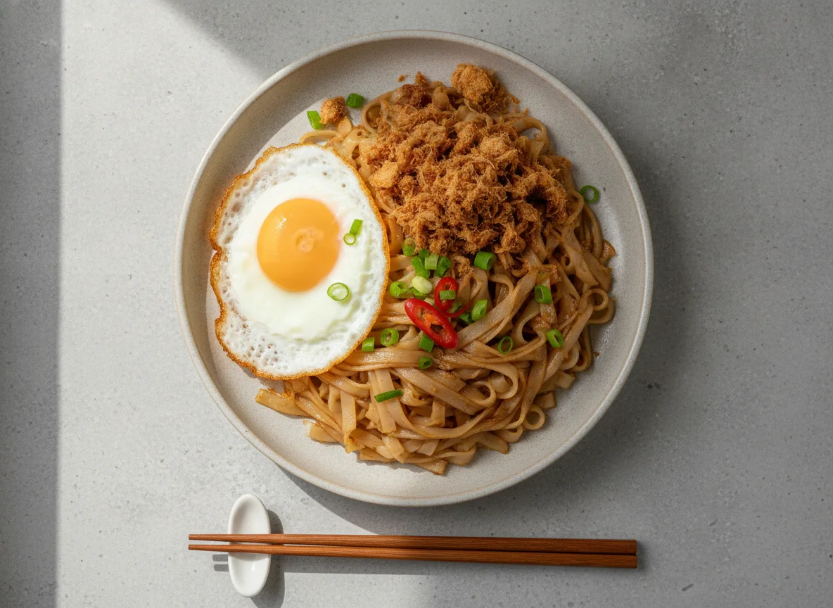 Noodles with Shredded Meat and Egg photo