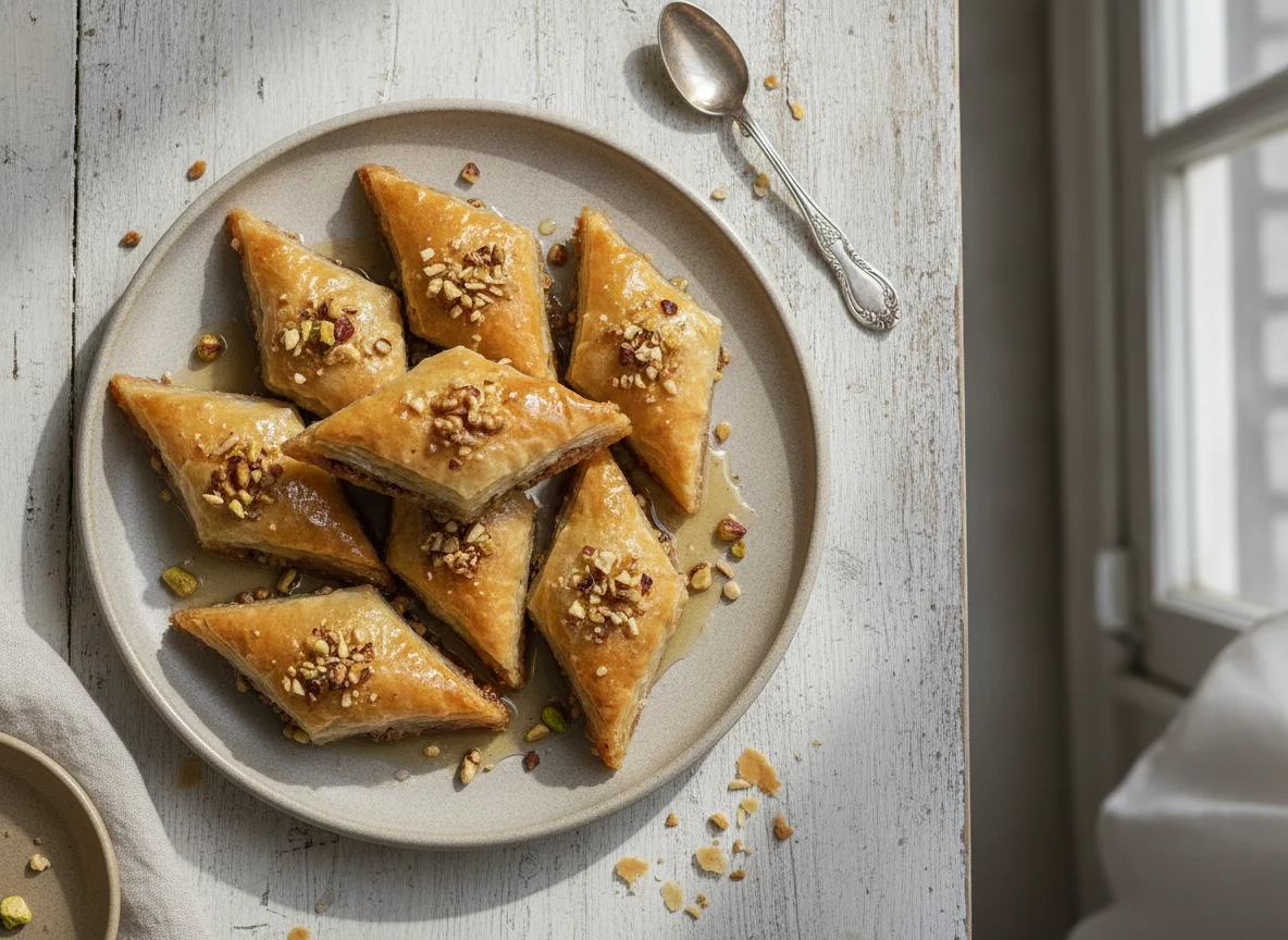 Nut-filled Phyllo Pastries photo