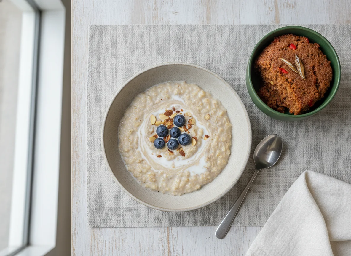 Oatmeal and Moin Moin photo