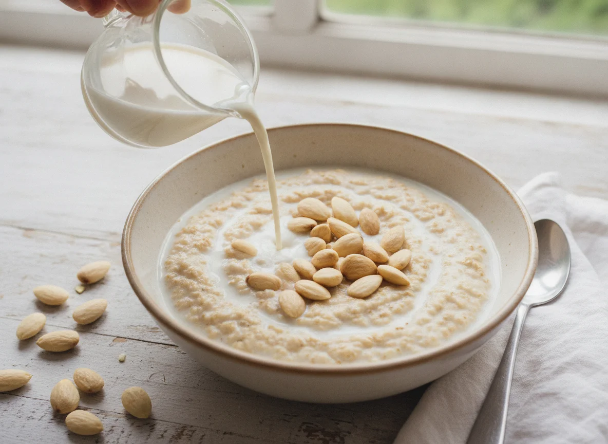 Oatmeal with Almonds photo