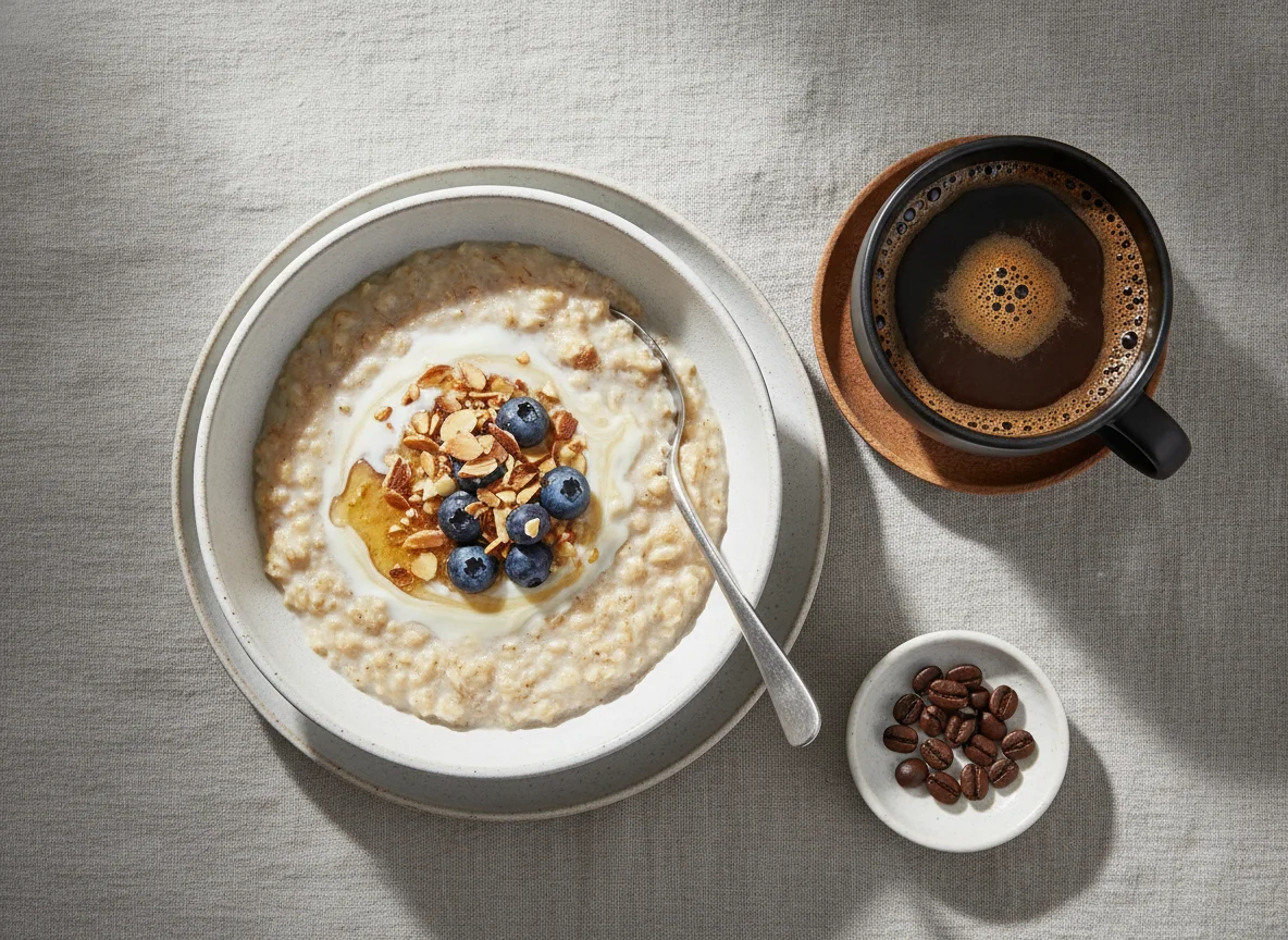 Oatmeal with Coffee photo