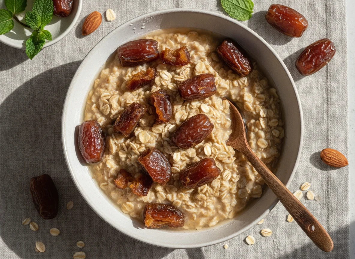 Oatmeal with Dates and Water photo