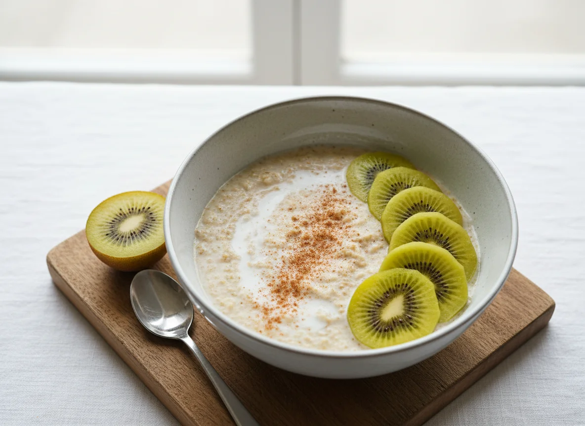 Oatmeal with Golden Kiwi photo