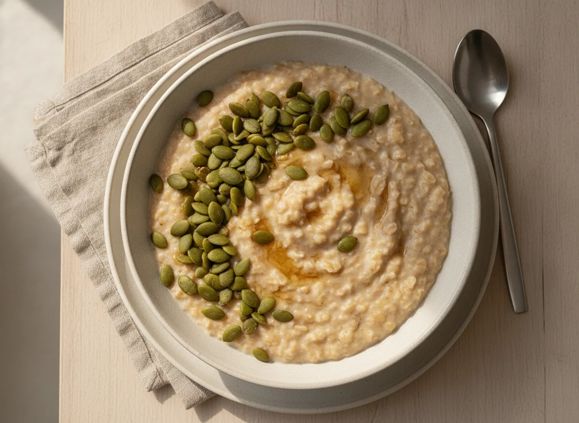 Oatmeal with Pumpkin Seeds photo