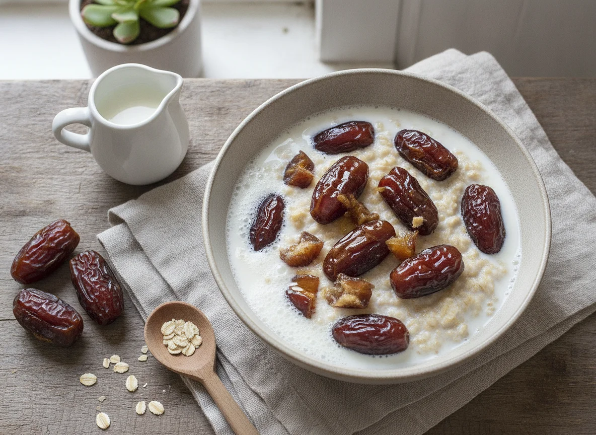 Oats with Milk and Dates photo