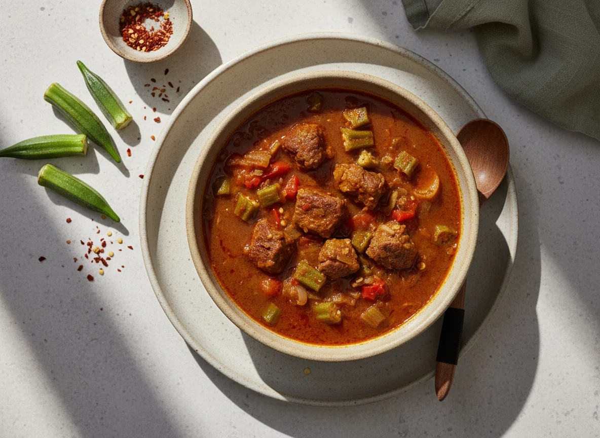 Okra Soup with Beef photo