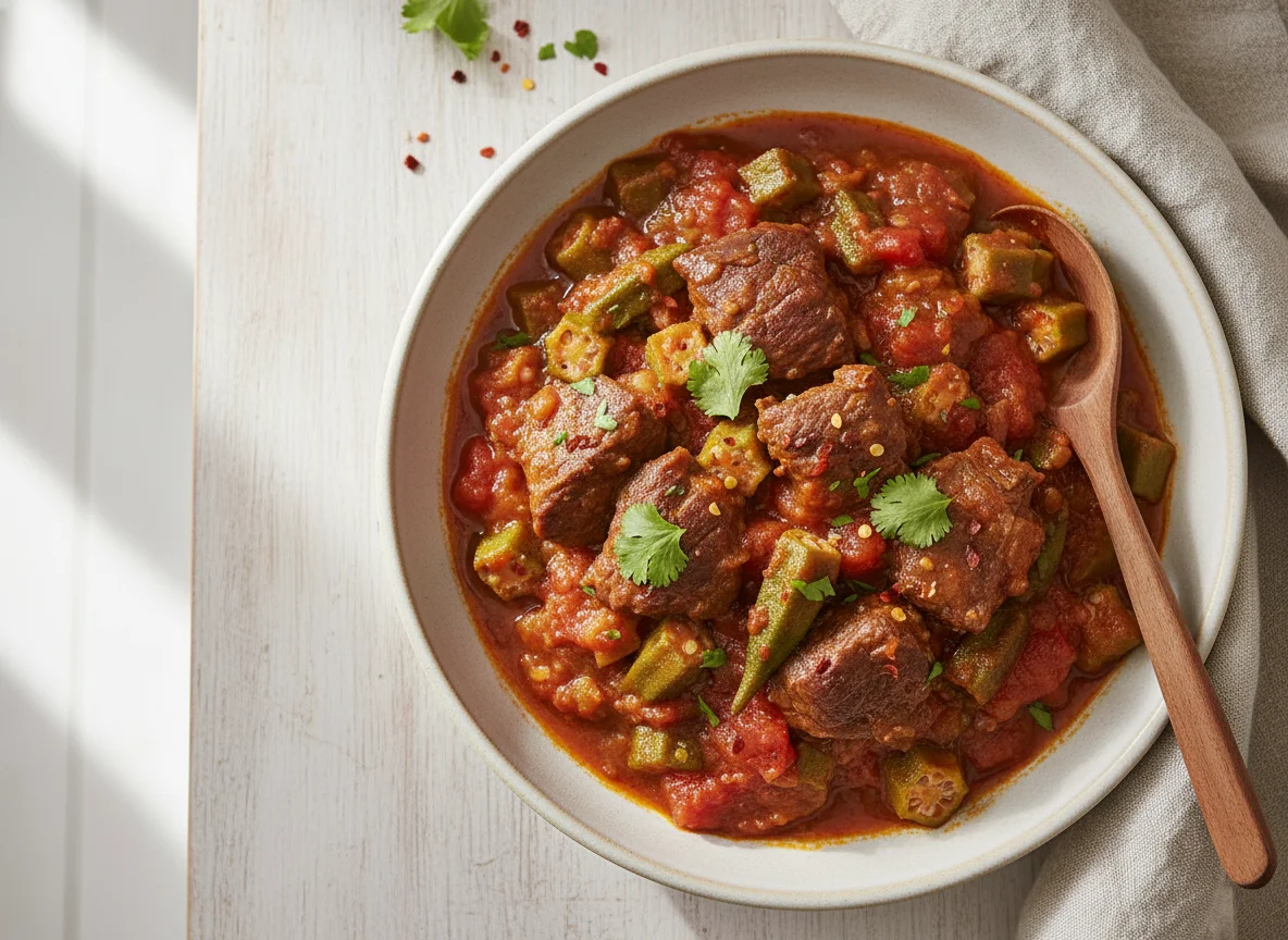 Okra Stew with Meat photo