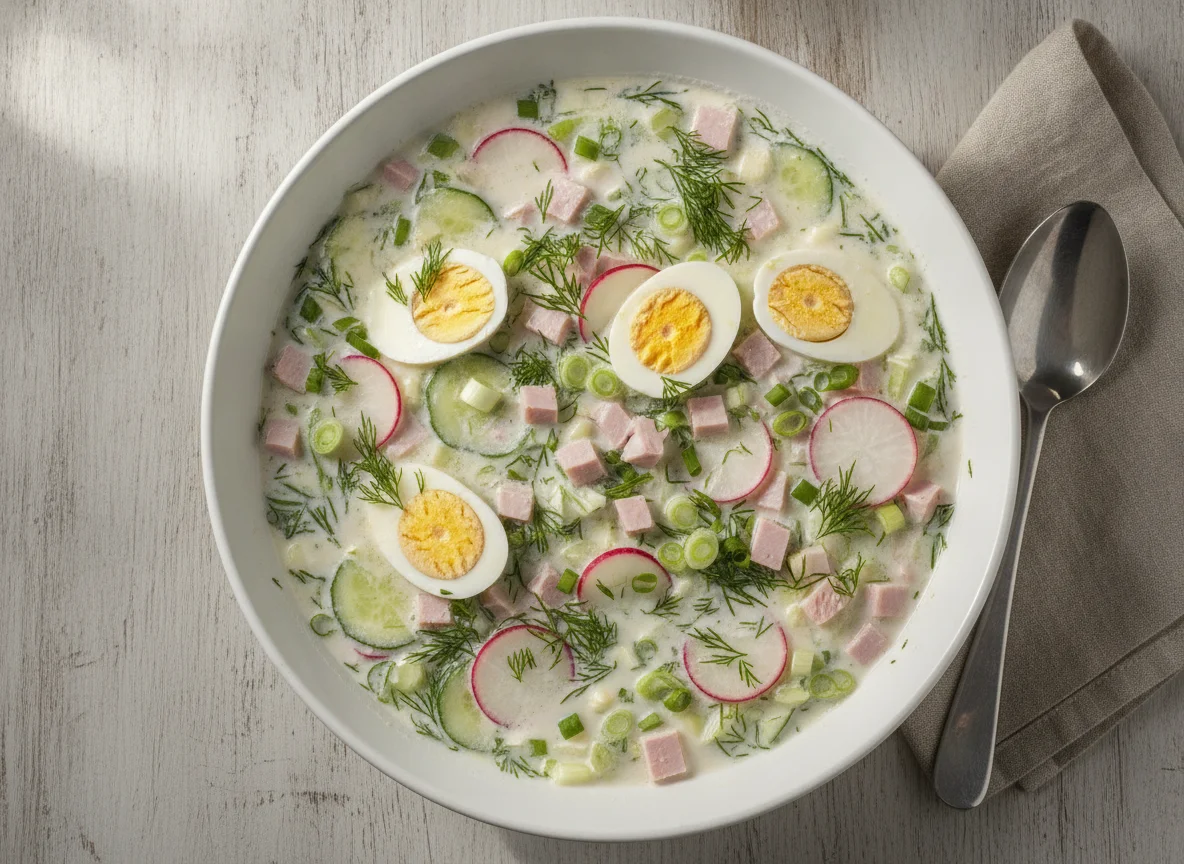 Okroshka (Cold Soup) photo