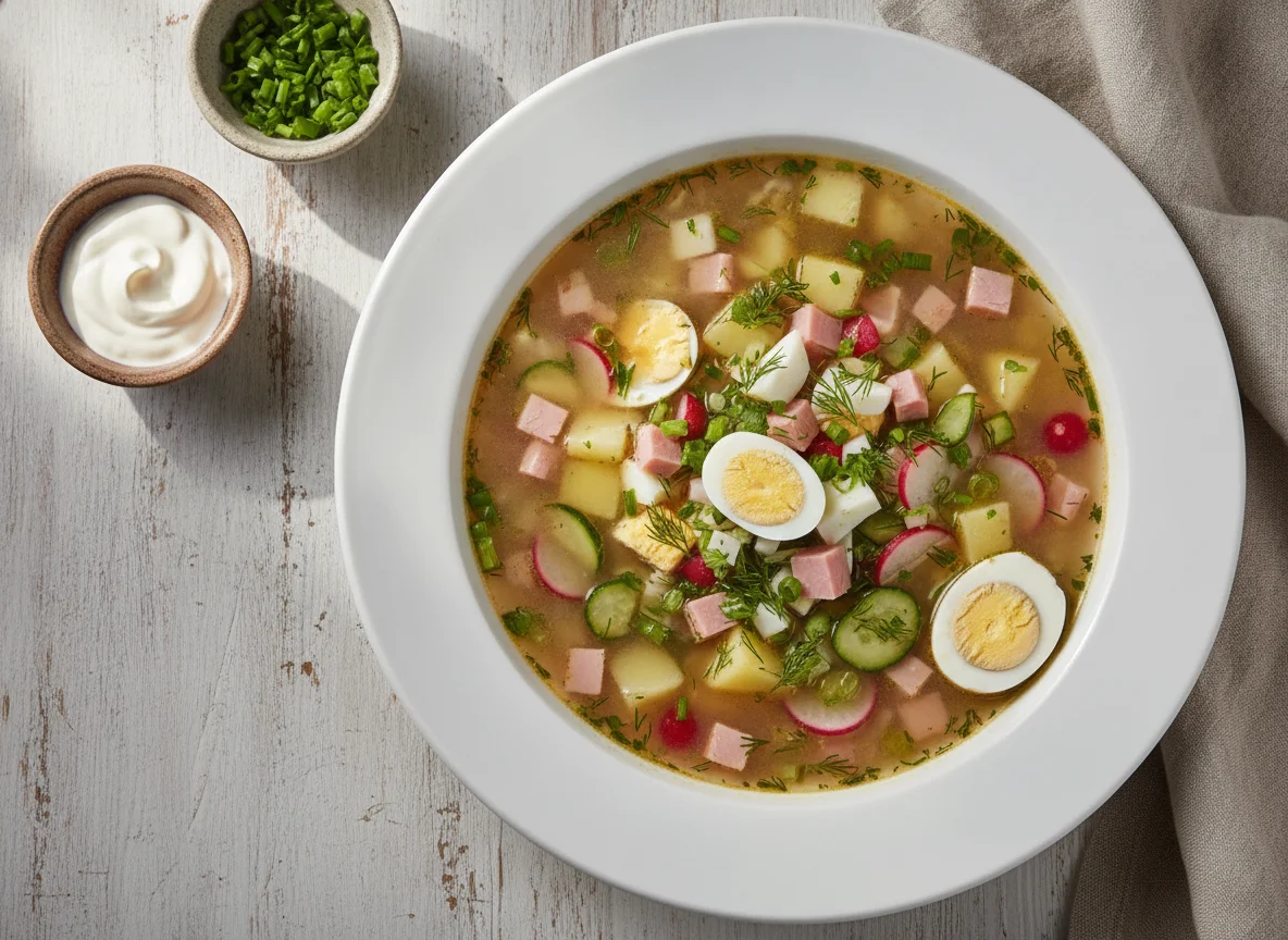Okroshka soup photo