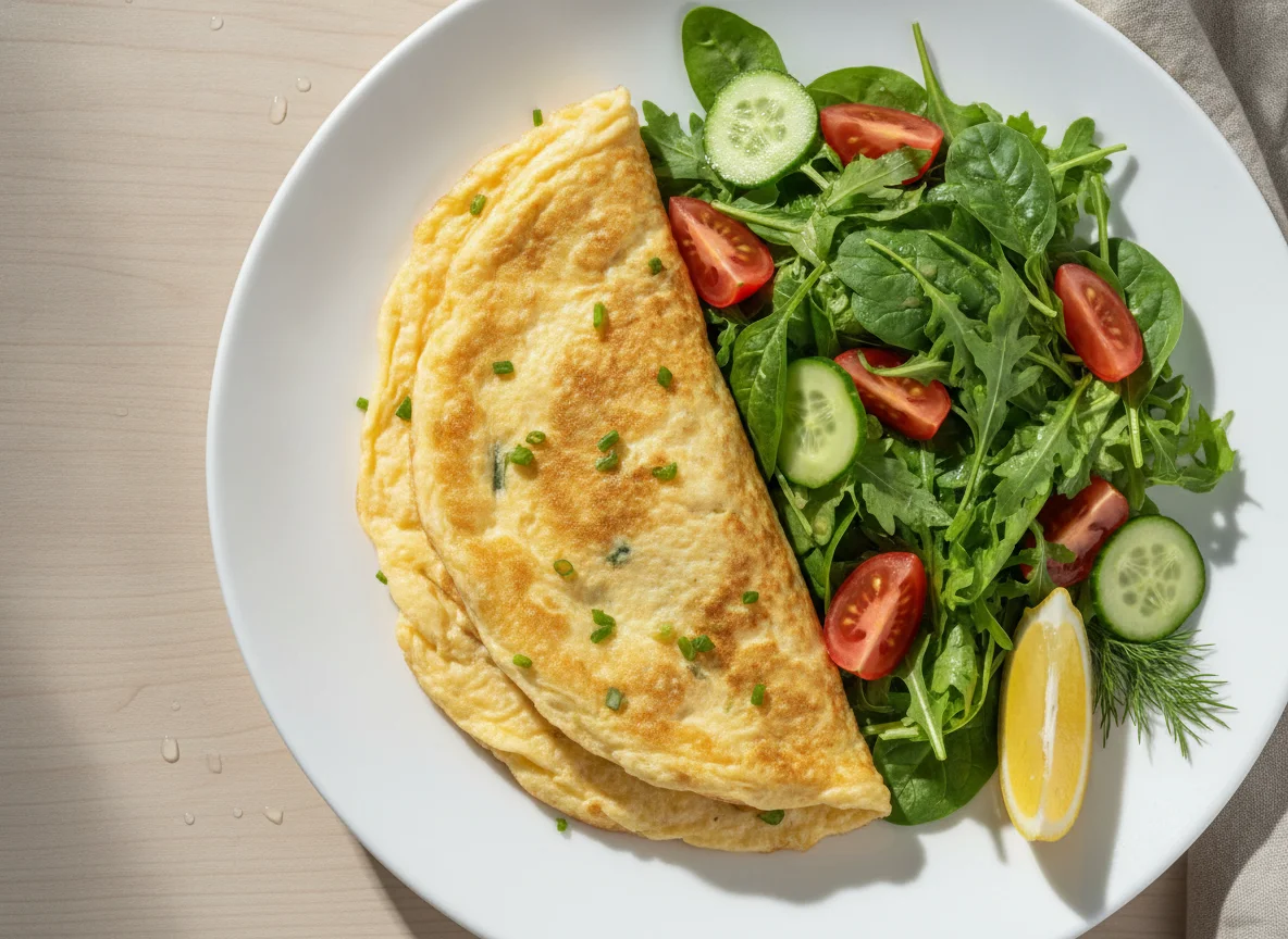 Omelette with Salad photo
