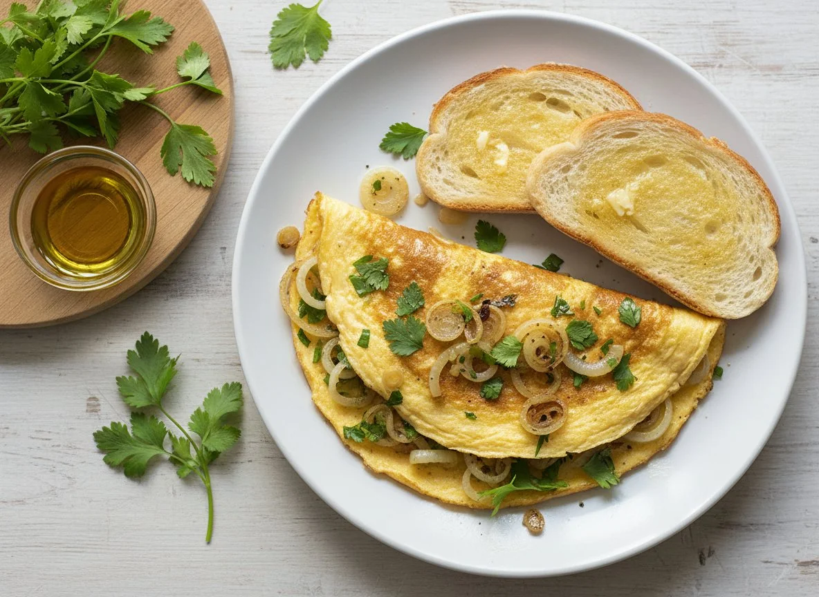 Omelette with Toast photo