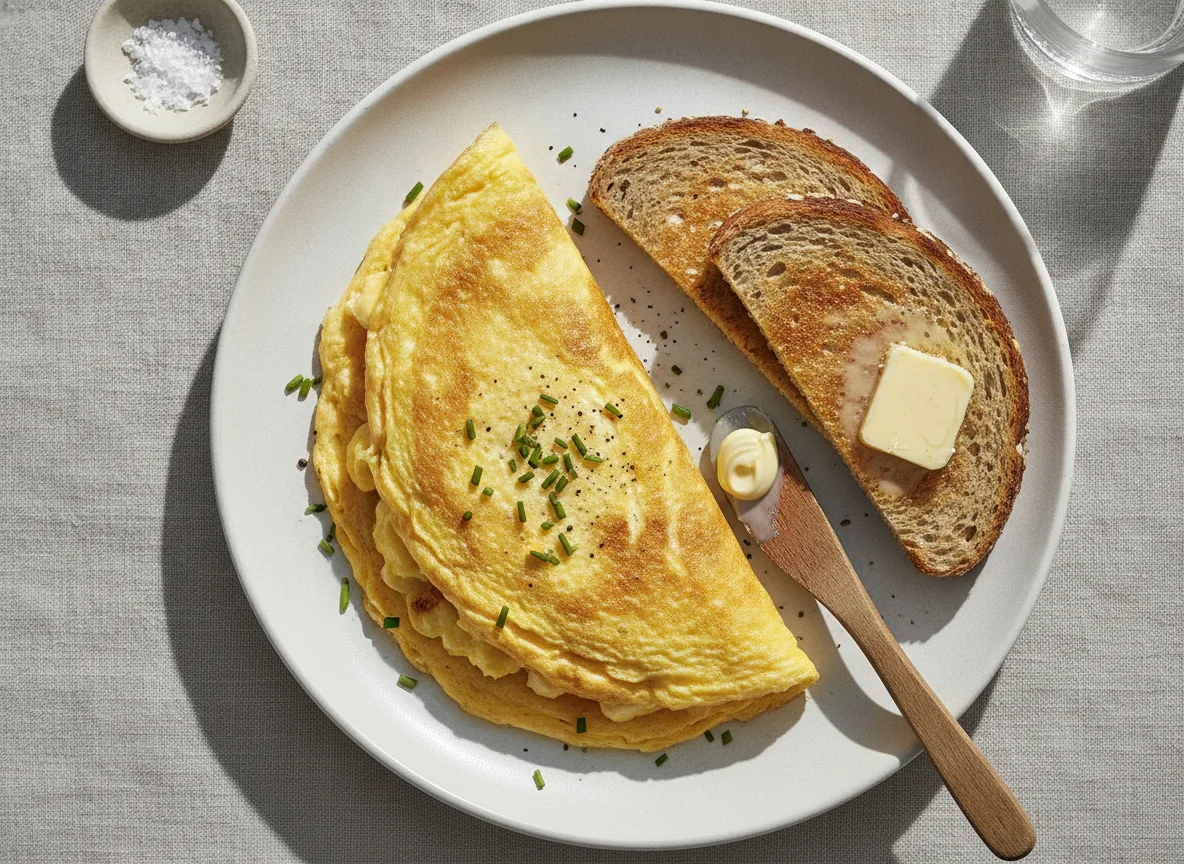 Omelette with Wholemeal Toast photo