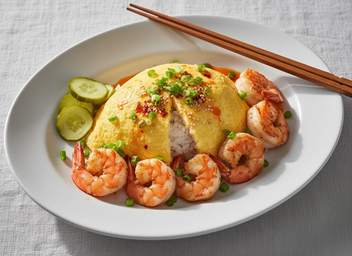 Omurice with Shrimp photo