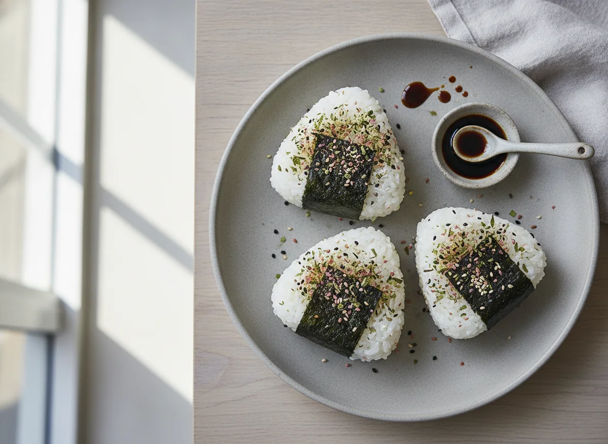 Onigiri with Soy Sauce photo