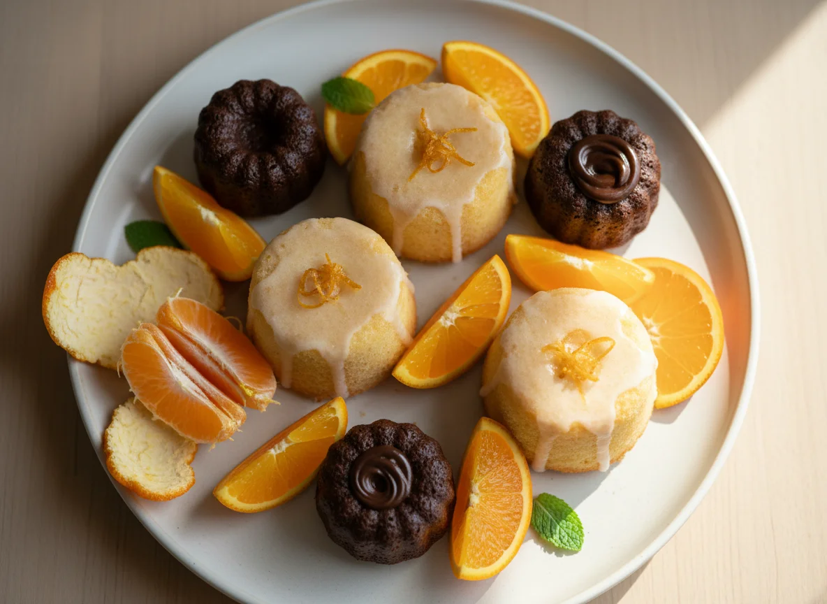 Orange and Mini Cakes photo